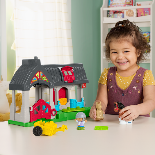 Fisher-Price-Little People-L’Écurie des Joyeux Chevaux Avec 6Éléments