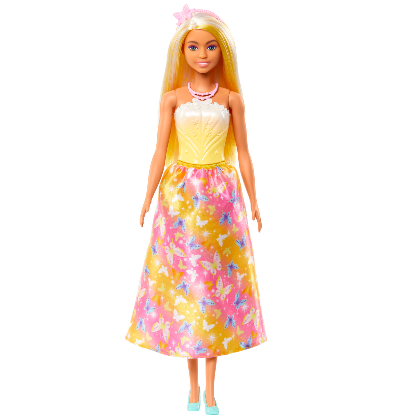 Barbie Fantasía Muñeca Doncella Vestido de Ensueño Amarillo