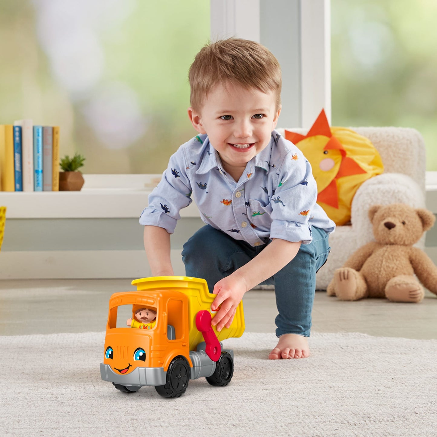 Fisher-Price Little People Camion à Benne Travail en Équipe