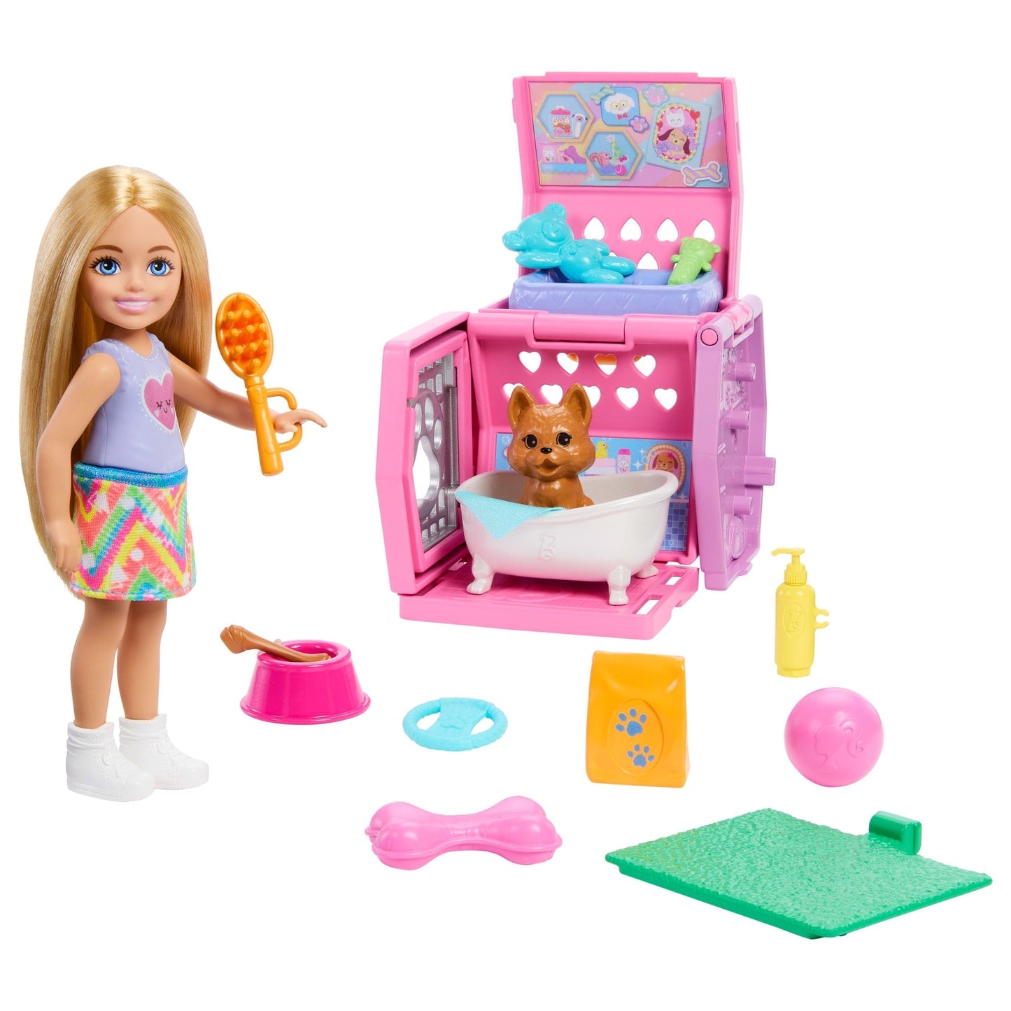 Barbie Conjunto de Brinquedo Chelsea Festa de Cachorrinhos