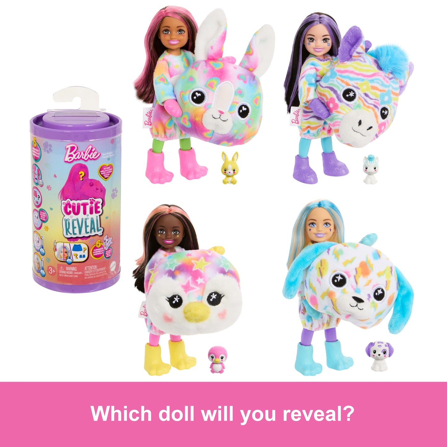 Barbie Chelsea Cutie Reveal Color Dream Series Small Doll & Accessories