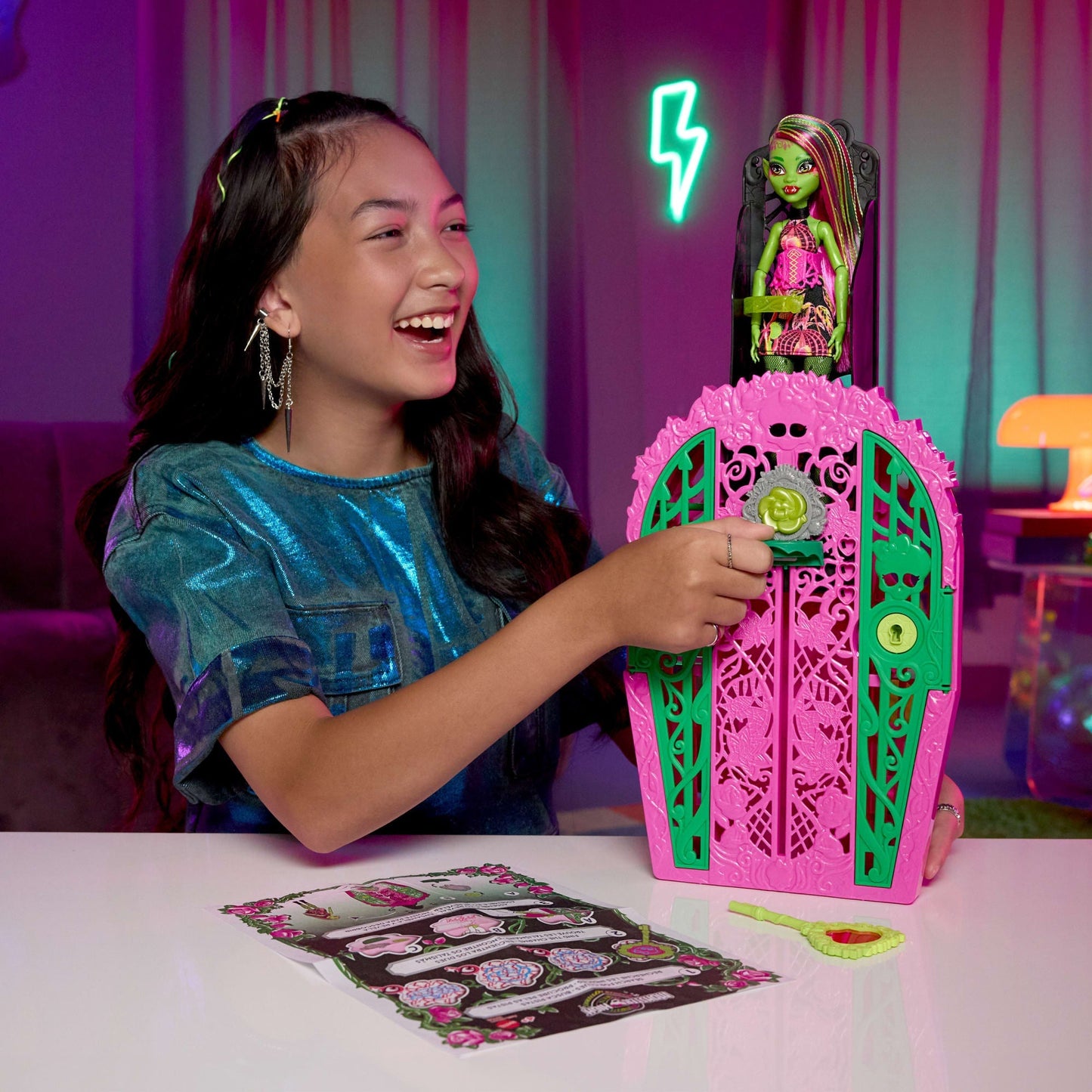 Monster High Boneca Skulltimate Secrets Garden Secrets Venus